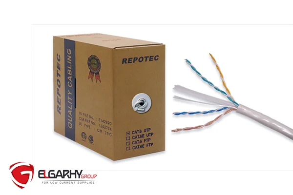 RP-CAT6R0 REPOTEC CAT6 UTP 24/AWG SOLID CABLE 305M