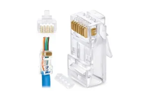 Tera Passthrough Plastic RJ45 Cat6 (100 Pcs) ار جى مفتوح